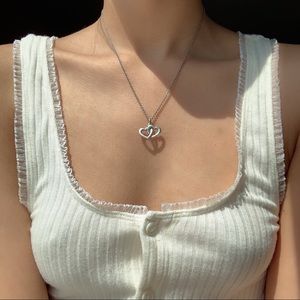 James Avery Linked Hearts Necklace